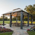 12ft steel frame commercial gazebo with fabric cover