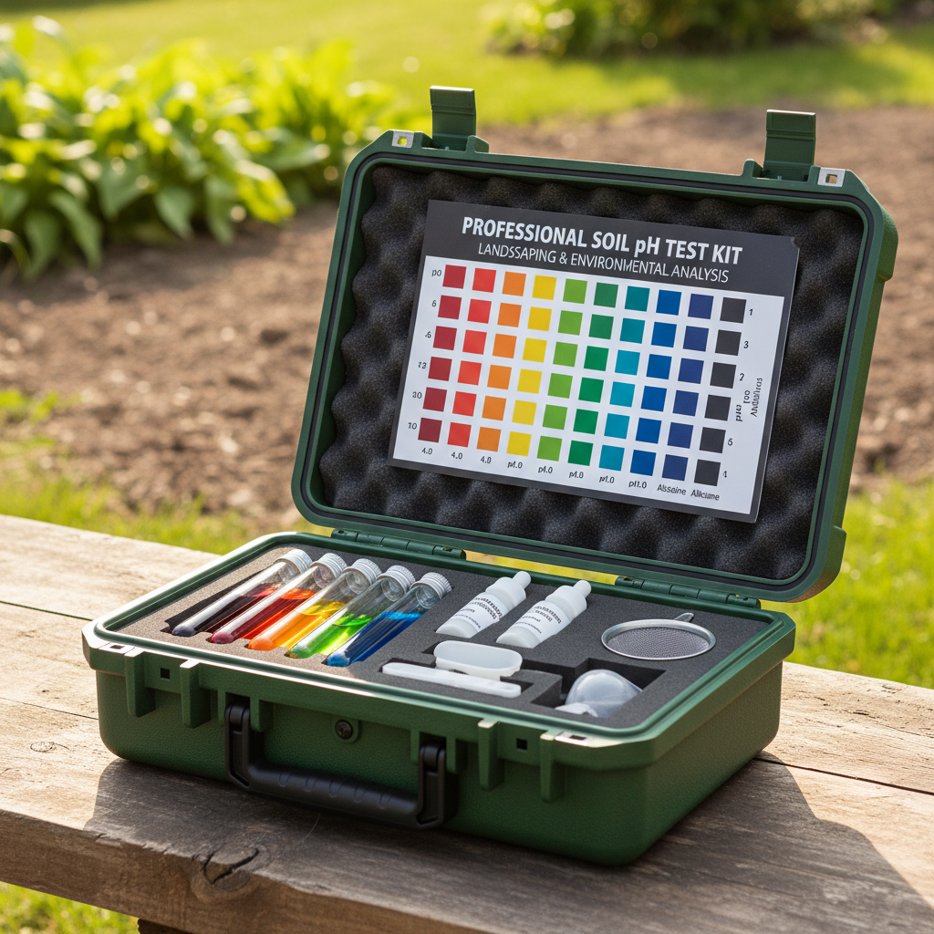 Portable soil pH test kit