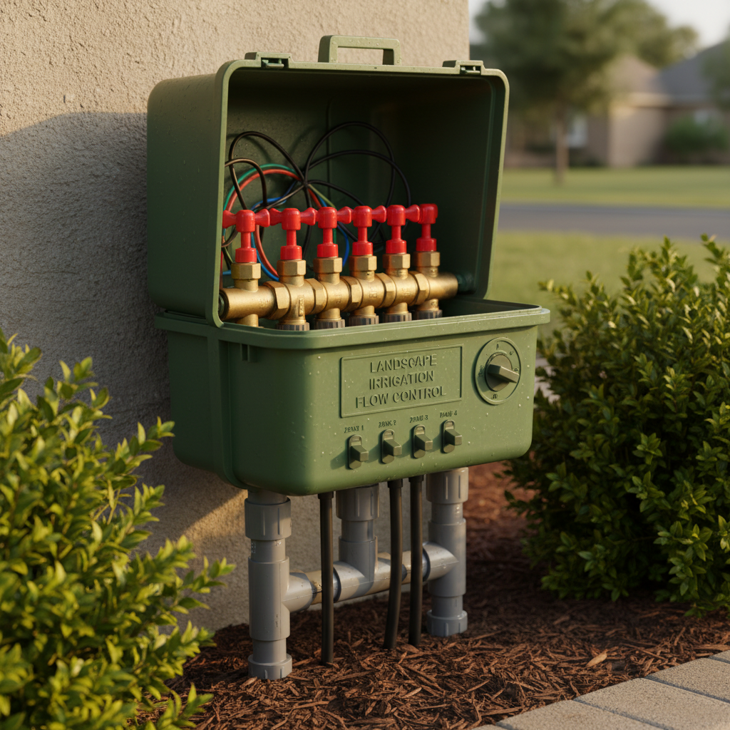 Manual irrigation valve control box weather resistant