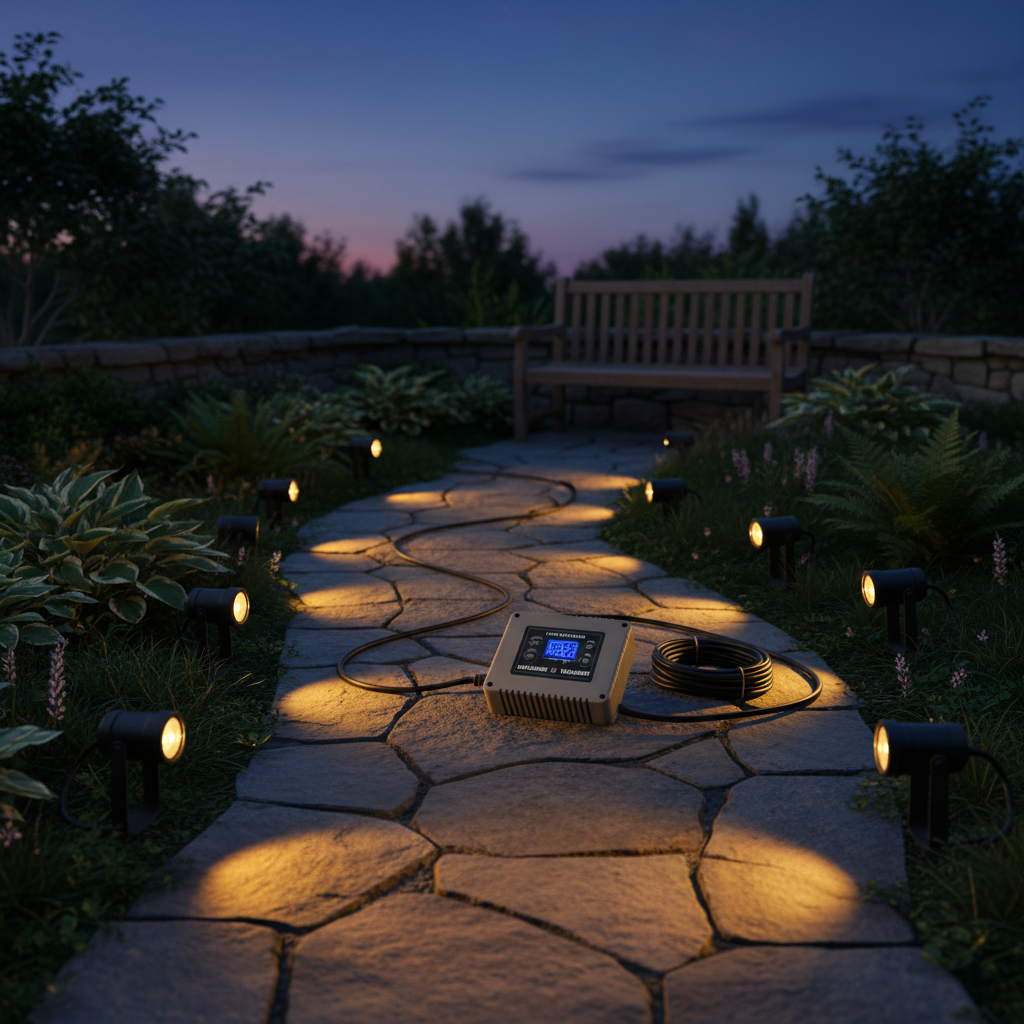 LED landscape lighting kit 10 heads with transformer